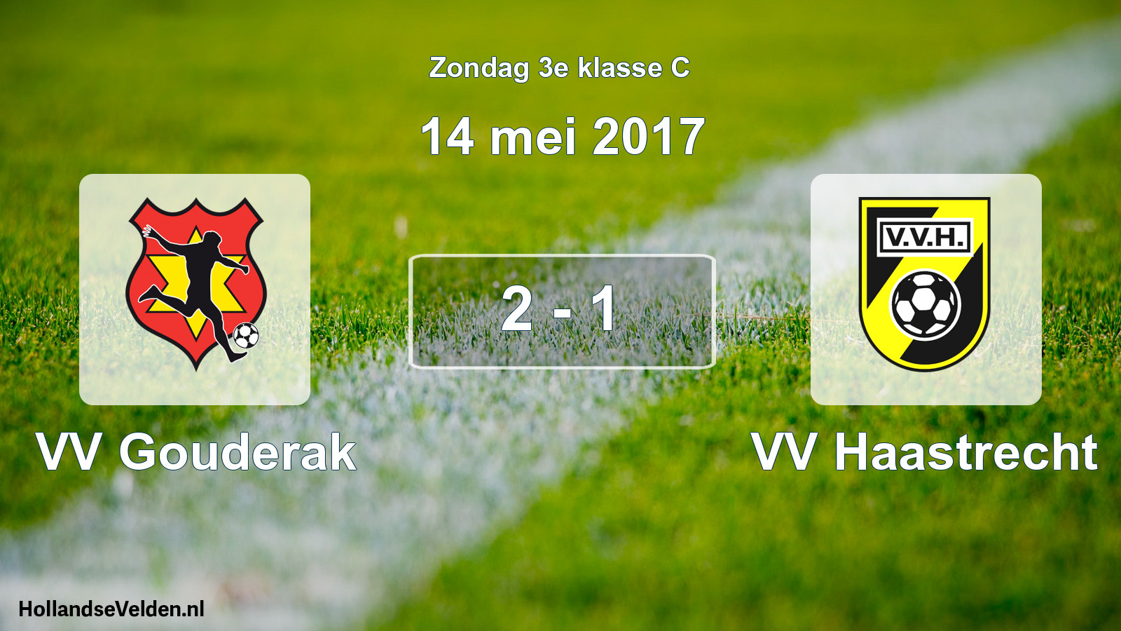 Total number of matches played: VV Gouderak - VV Haastrecht 2 - 1 (14 May 2017)