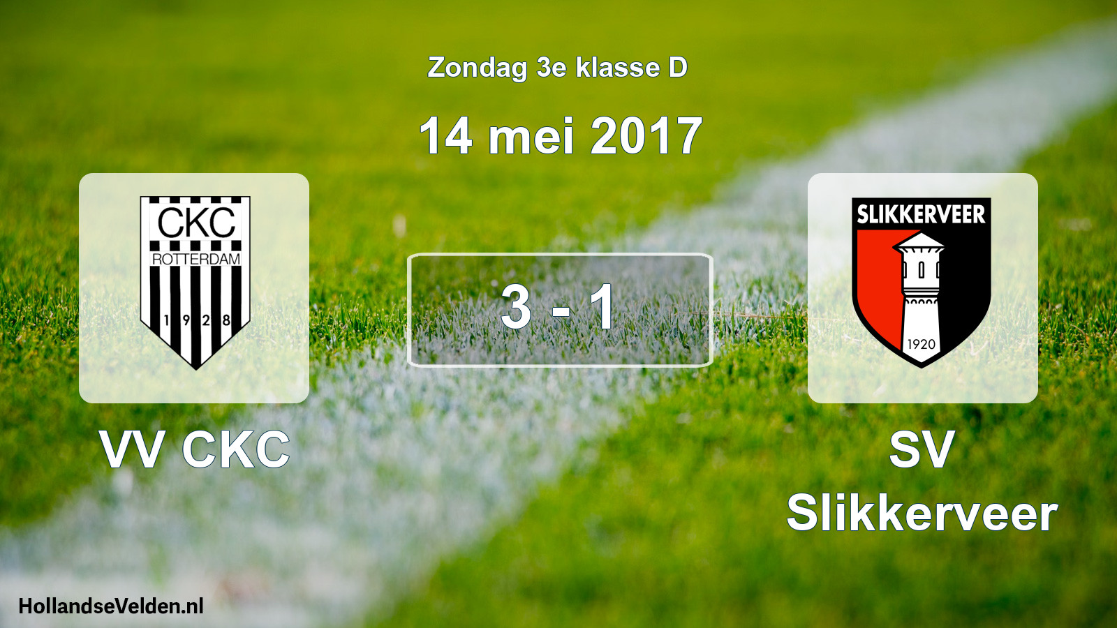 Total number of matches played: VV CKC - SV Slikkerveer 3 - 1 (14 May 2017)