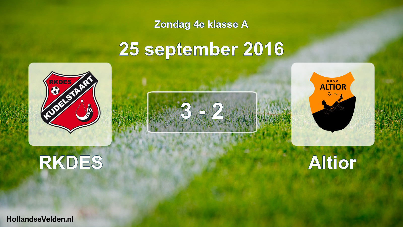 Total number of matches played: RKDES - Altior 3 - 2 (25 September 2016)
