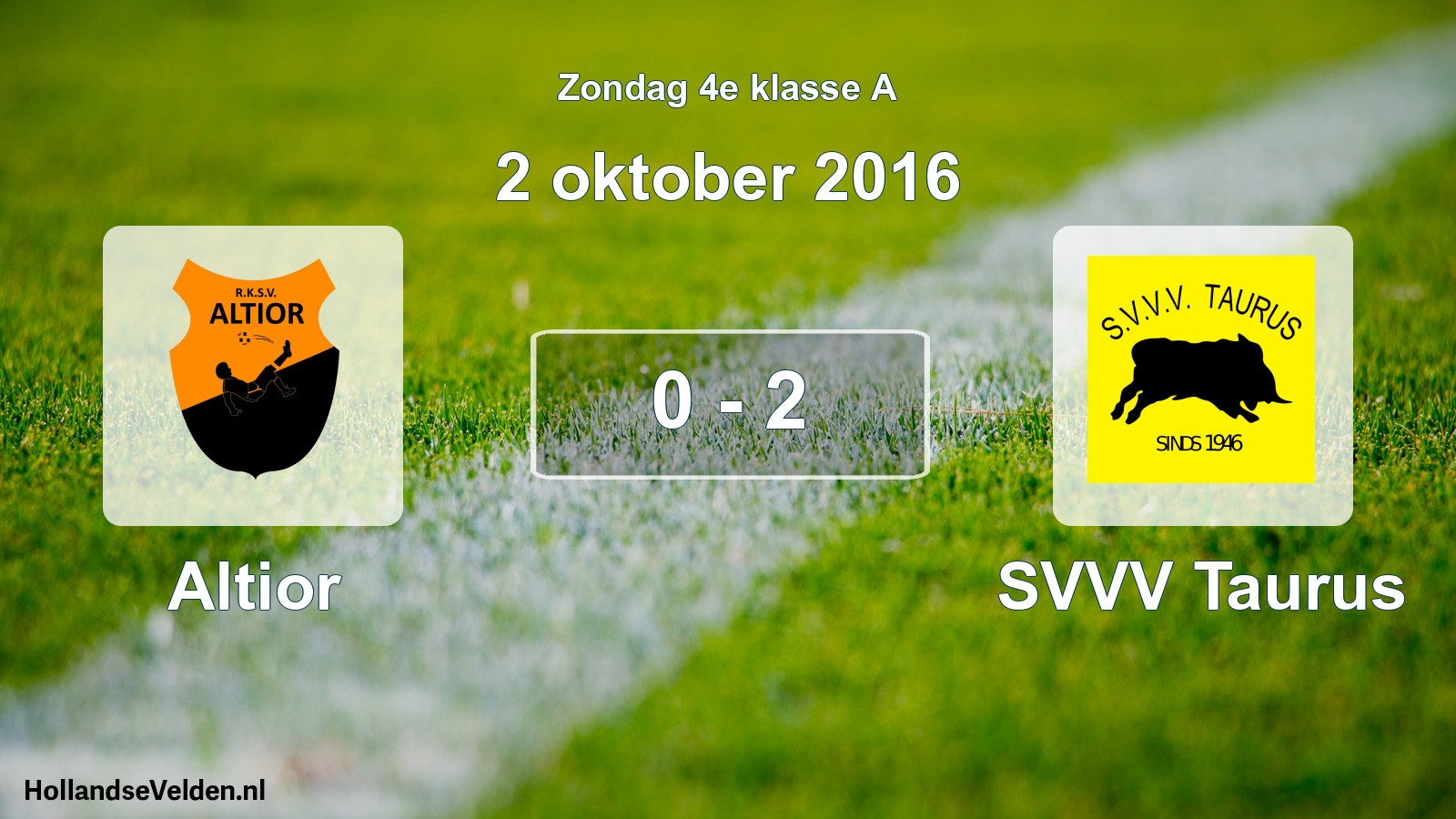 Total number of matches played: Altior - SVVV Taurus 0 - 2 (2 October 2016)