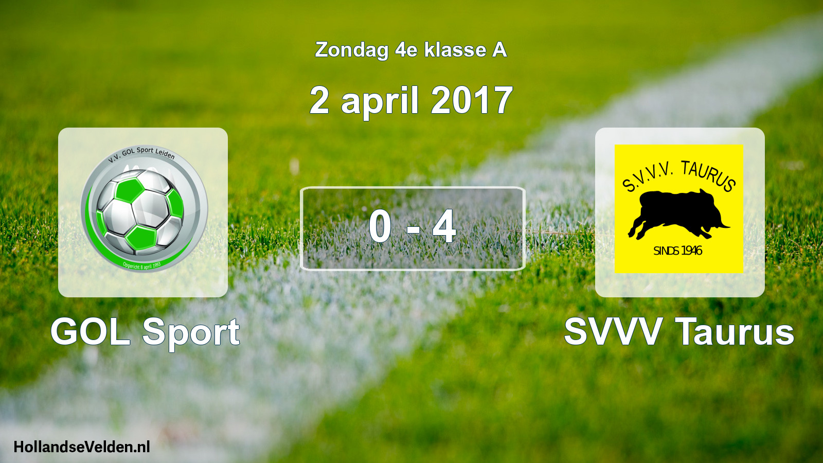 Total number of matches played: GOL Sport - SVVV Taurus 0 - 4 (2 April 2017)