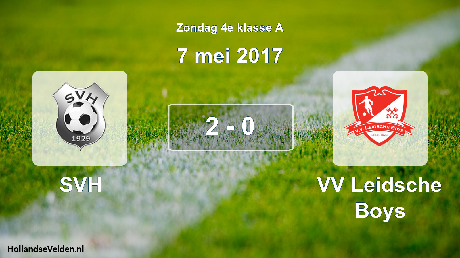 Total number of matches played: SVH - VV Leidsche Boys 2 - 0 (7 May 2017)