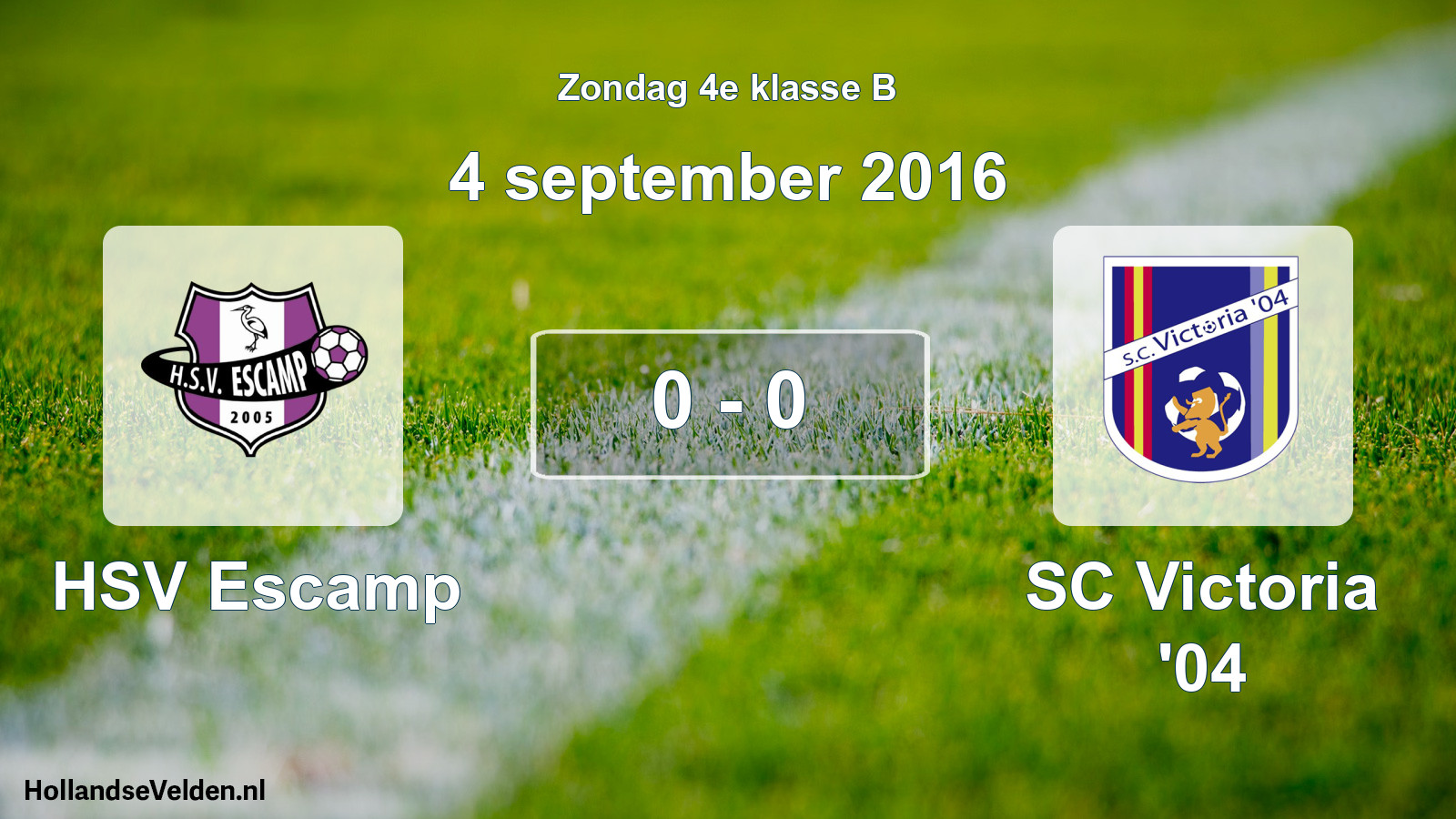 Total number of matches played: HSV Escamp - SC Victoria '04 0 - 0 (4 September 2016)