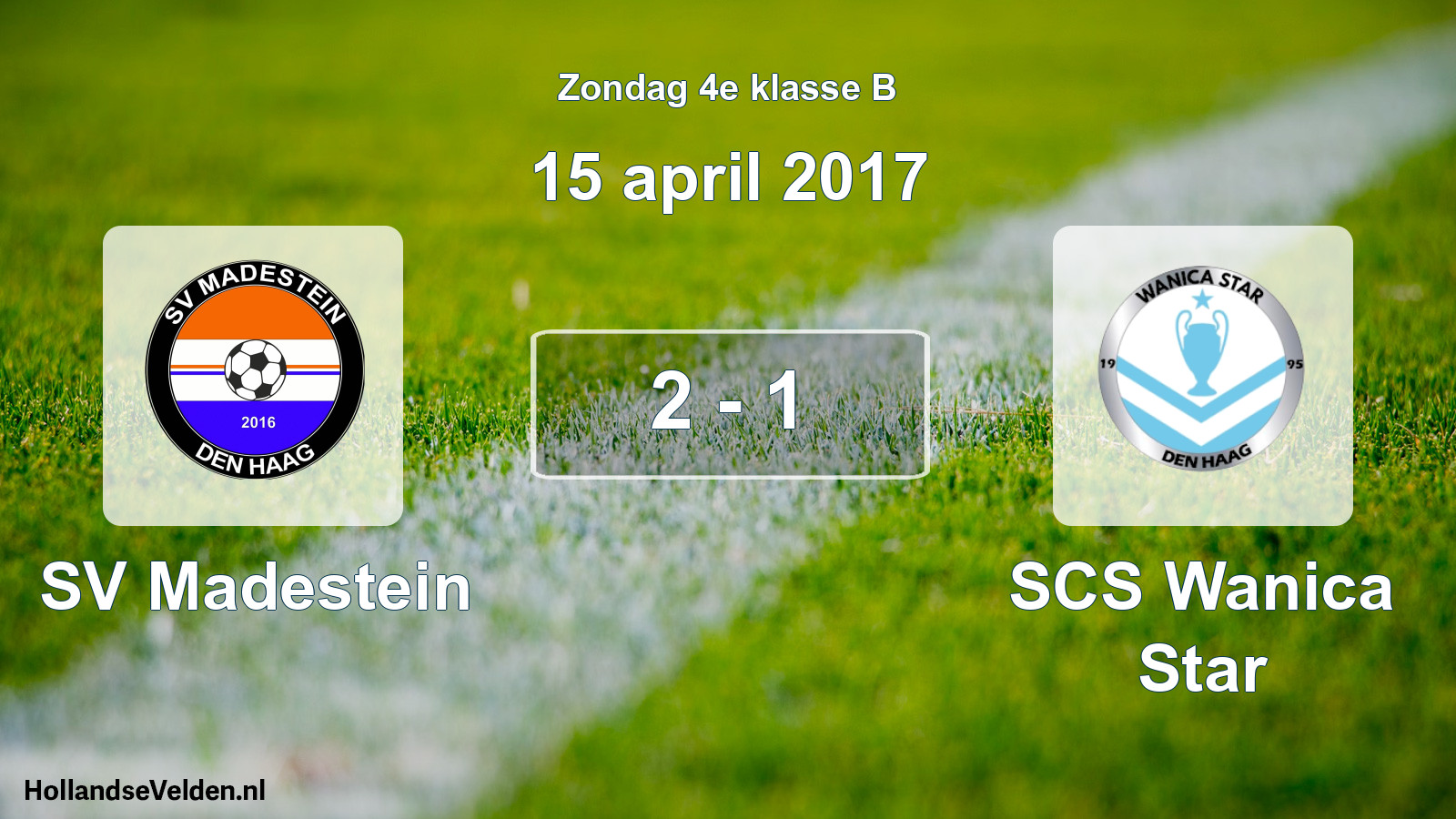 Total number of matches played: SV Madestein - SCS Wanica Star 2 - 1 (15 April 2017)