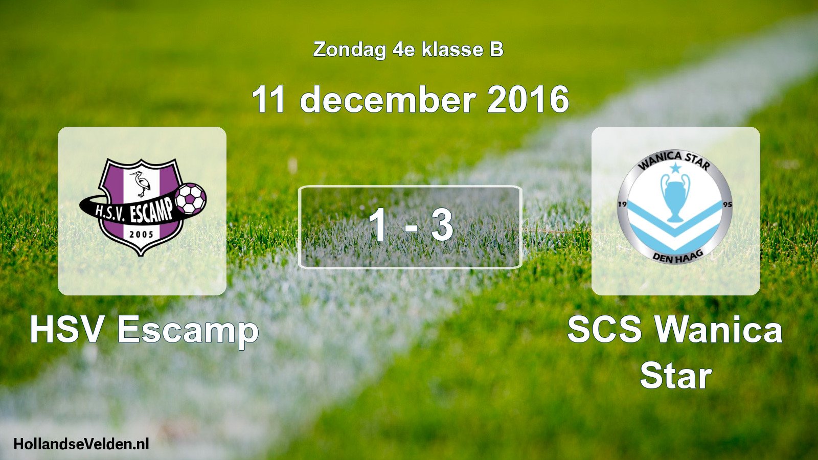 Total number of matches played: HSV Escamp - SCS Wanica Star 1 - 3 (11 December 2016)