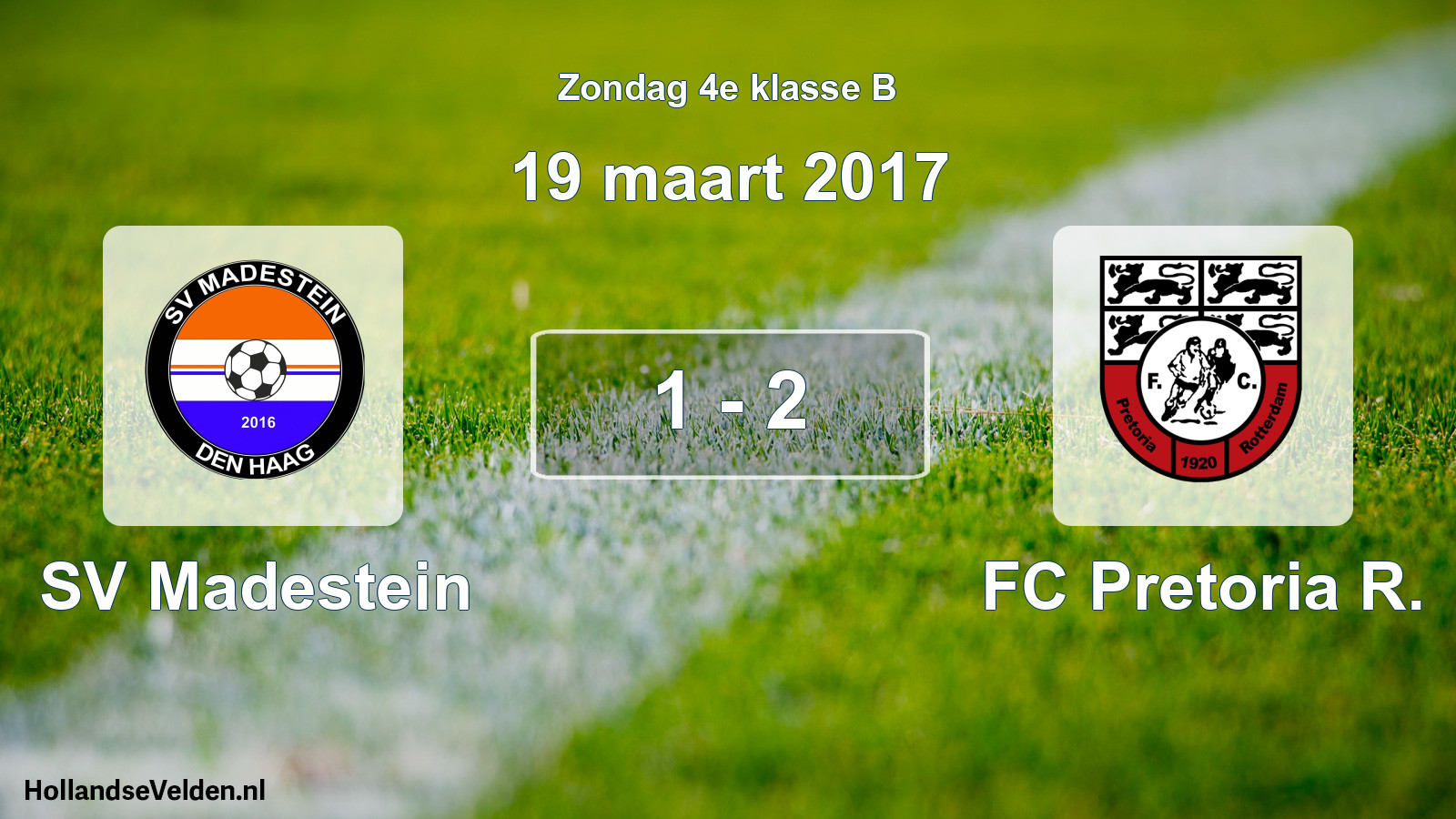 Total number of matches played: SV Madestein - FC Pretoria R. 1 - 2 (19 March 2017)
