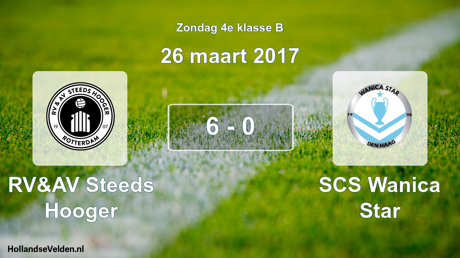 Total number of matches played: RV&AV Steeds Hooger - SCS Wanica Star 6 - 0 (26 March 2017)