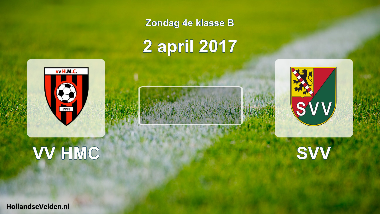 Scheduled Match: VV HMC - SVV (2 April 2017)