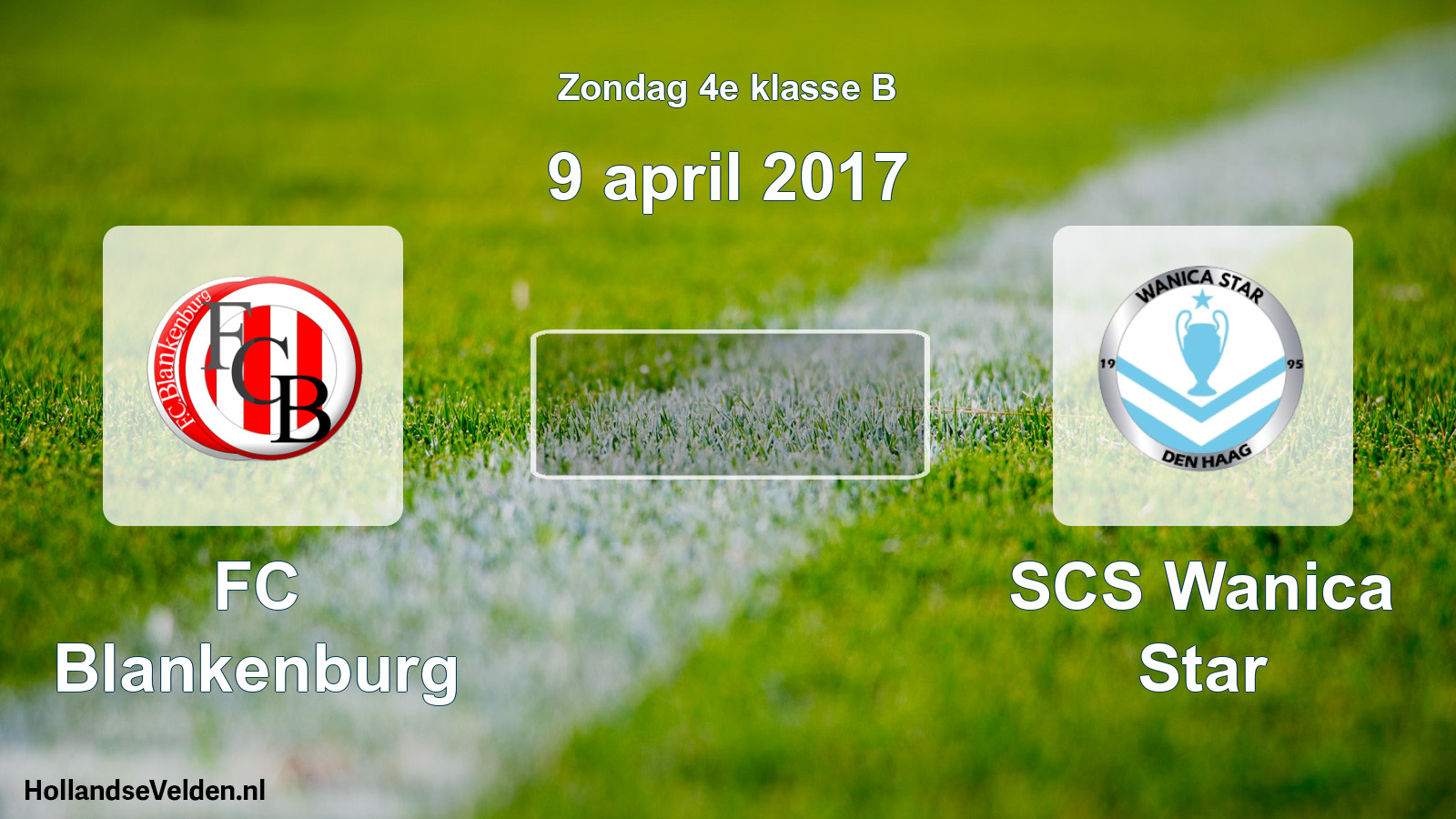 Scheduled Match: FC Blankenburg - SCS Wanica Star (9 April 2017)