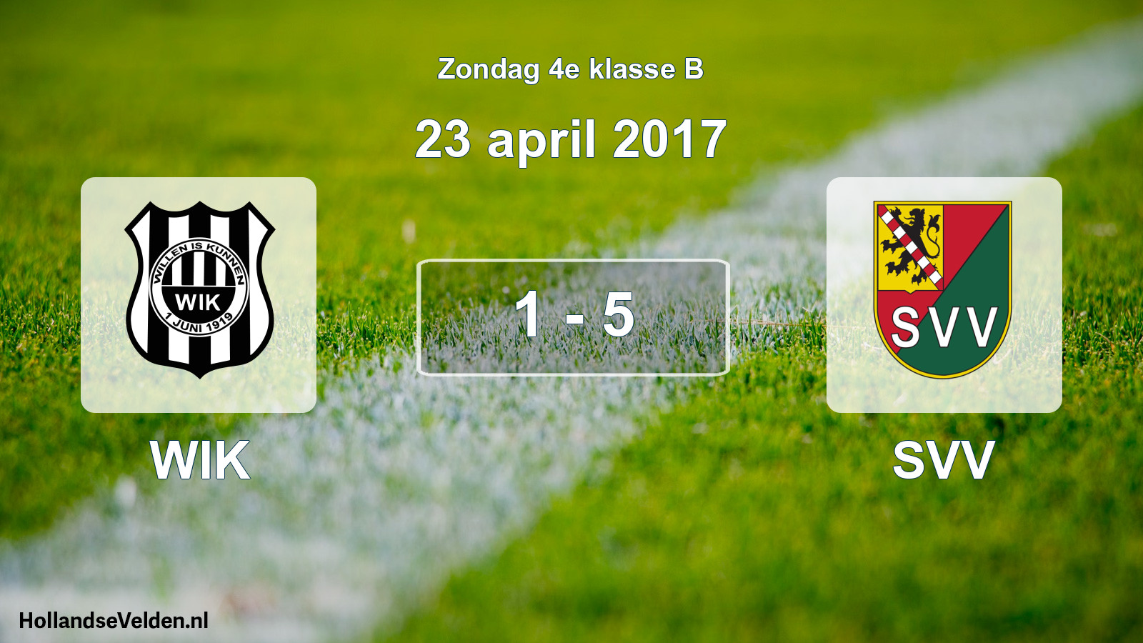Total number of matches played: WIK - SVV 1 - 5 (23 April 2017)