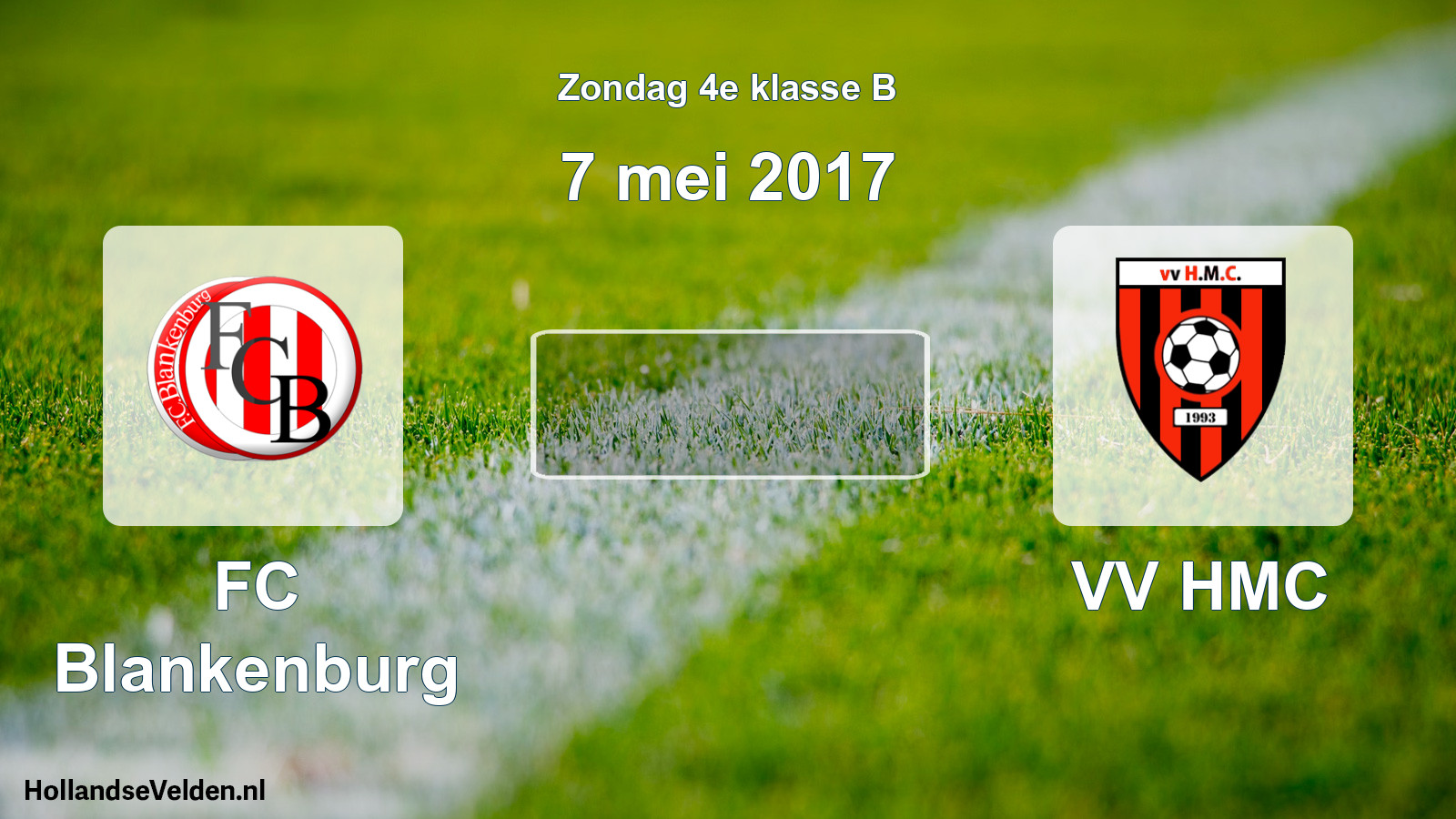 Scheduled Match: FC Blankenburg - VV HMC (7 May 2017)