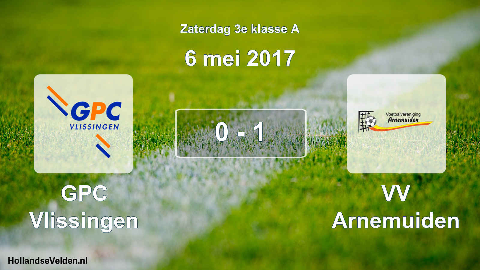 Total number of matches played: GPC Vlissingen - VV Arnemuiden 0 - 1 (6 May 2017)