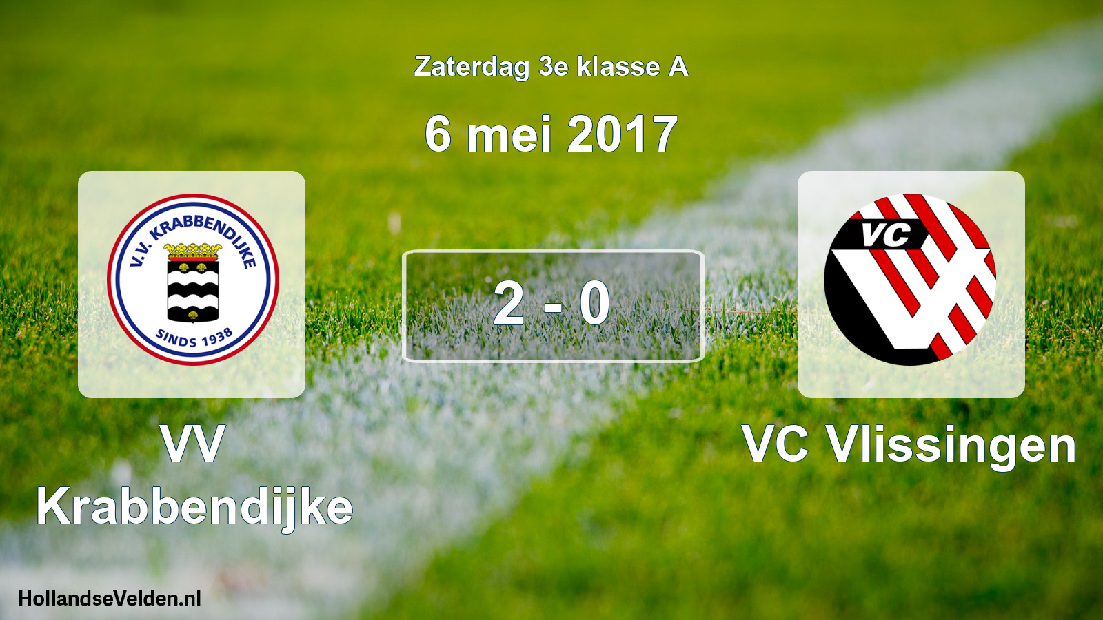 Total number of matches played: VV Krabbendijke - VC Vlissingen 2 - 0 (6 May 2017)
