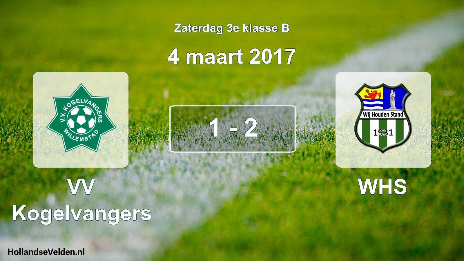 Total number of matches played: VV Kogelvangers - WHS 1 - 2 (4 March 2017)
