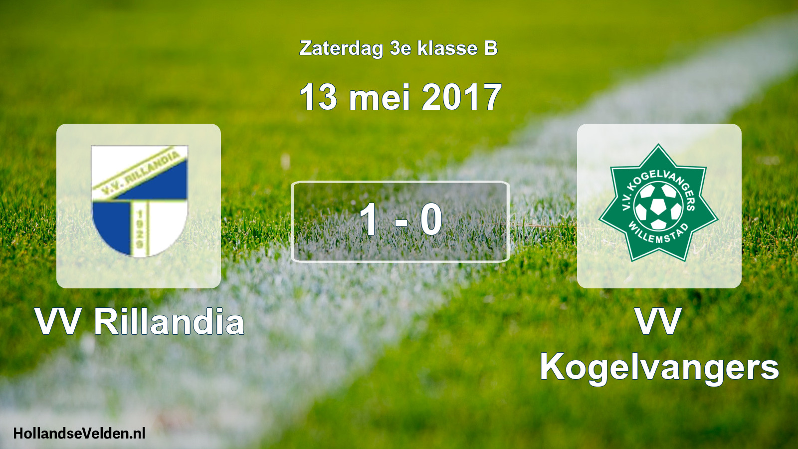 Total number of matches played: VV Rillandia - VV Kogelvangers 1 - 0 (13 May 2017)