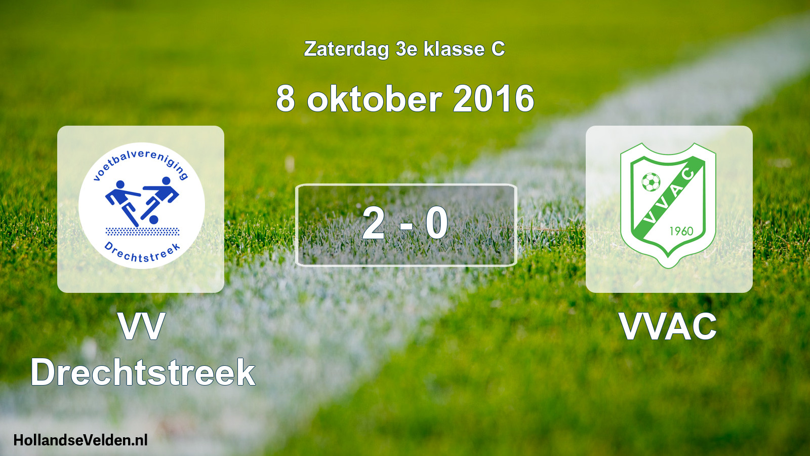 Total number of matches played: VV Drechtstreek - VVAC 2 - 0 (8 October 2016)