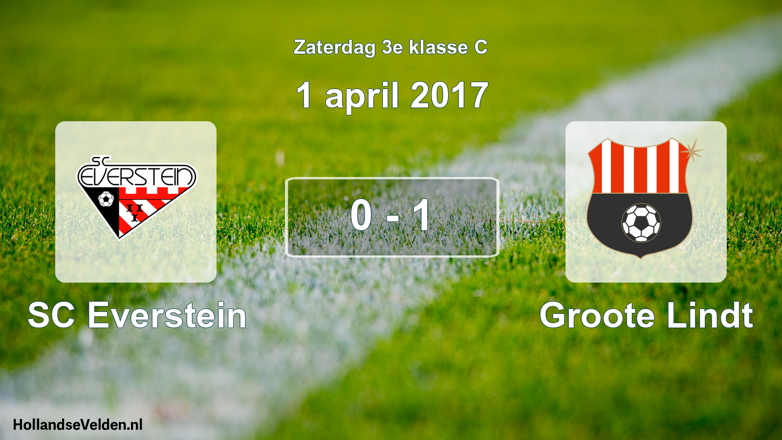Total number of matches played: SC Everstein - Groote Lindt 0 - 1 (1 April 2017)