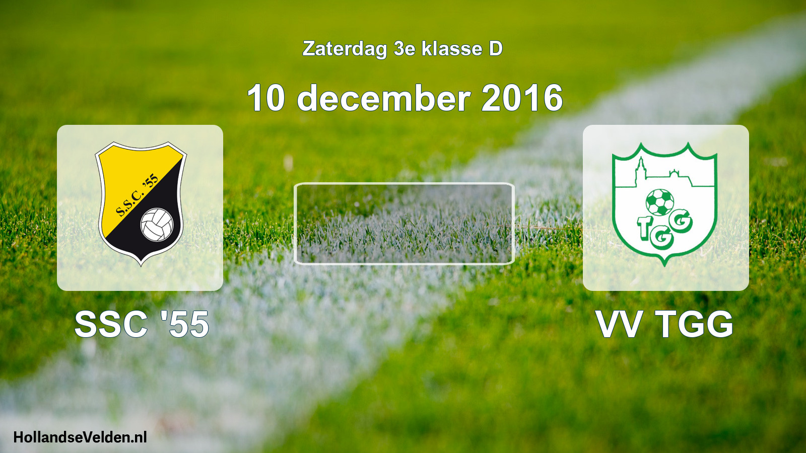 Scheduled Match: SSC '55 - VV TGG (10 December 2016)