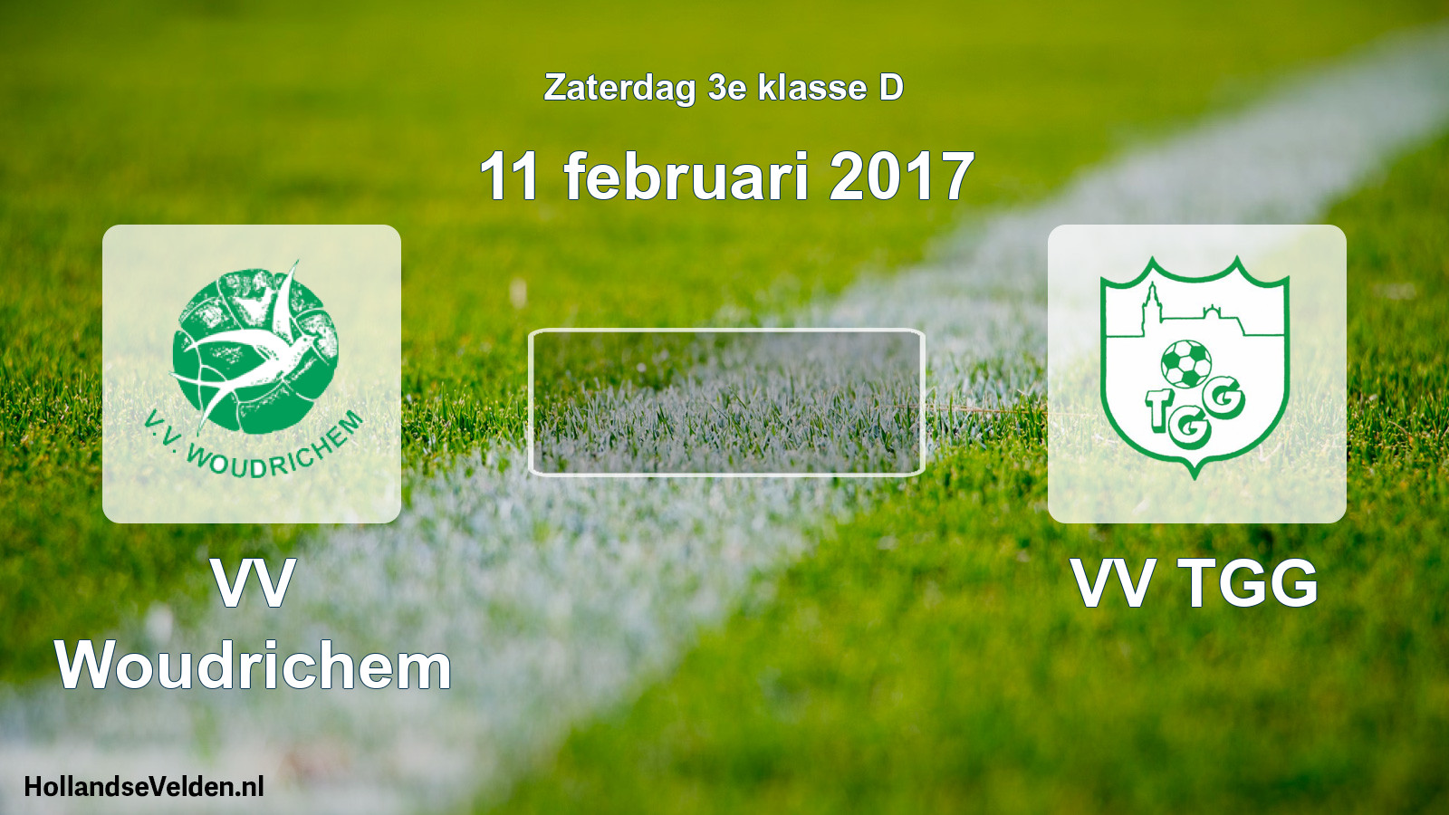 Scheduled Match: VV Woudrichem - VV TGG (11 February 2017)