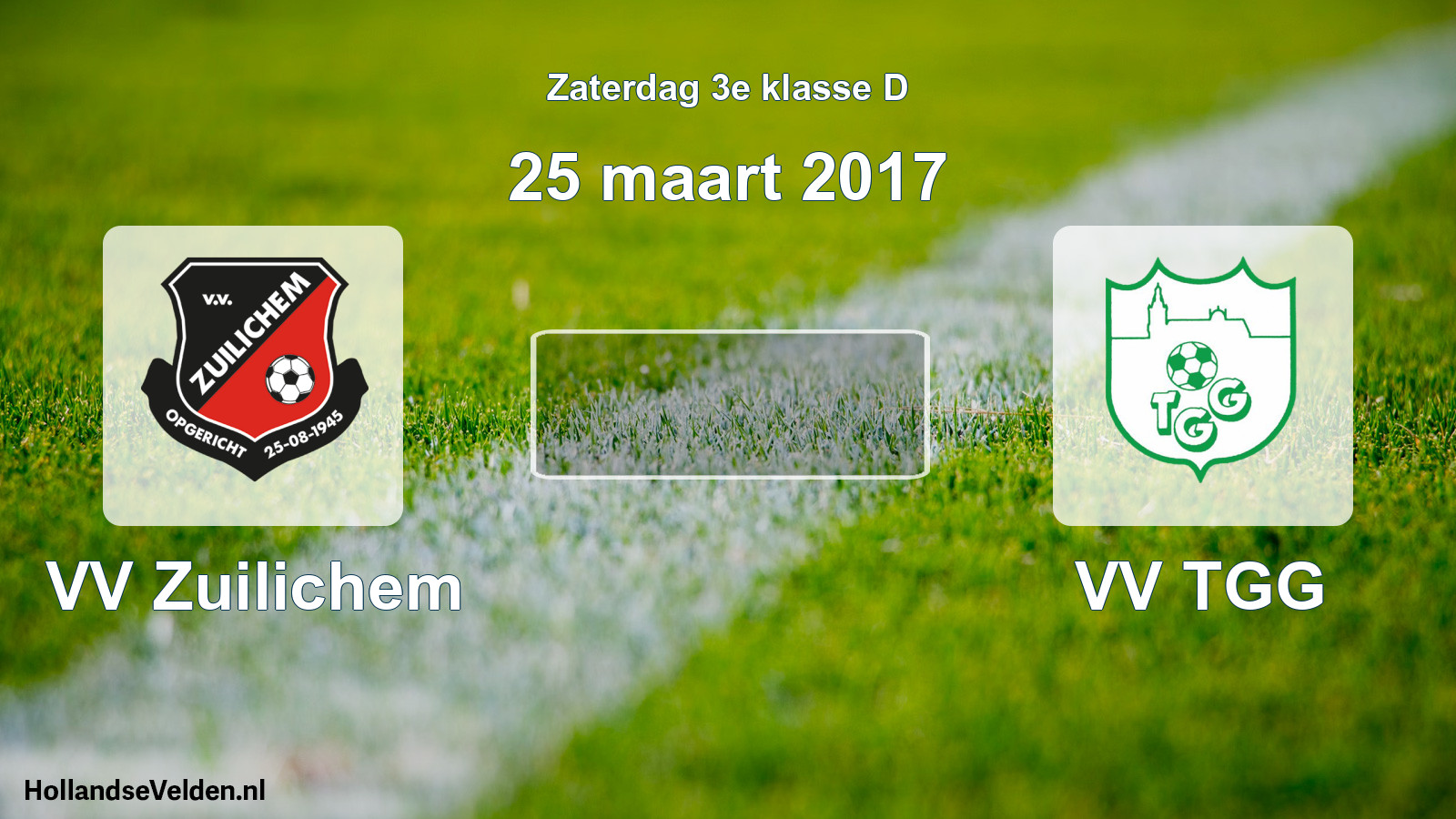 Scheduled Match: VV Zuilichem - VV TGG (25 March 2017)