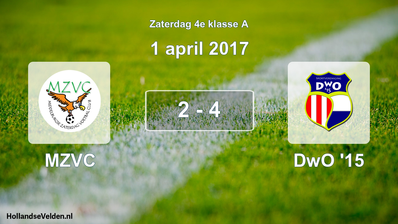 Total number of matches played: MZVC - DwO '15 2 - 4 (1 April 2017)