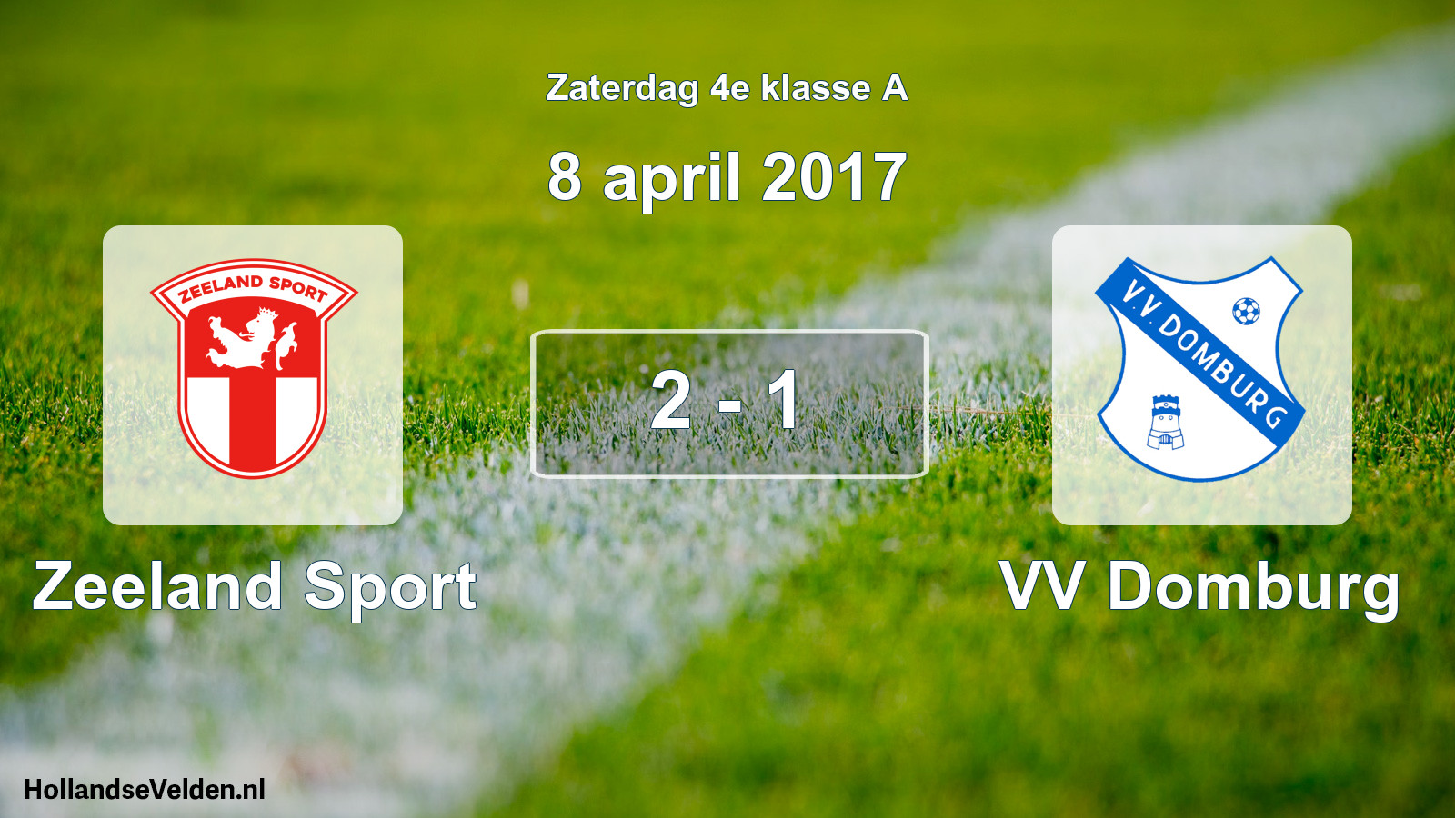 Total number of matches played: Zeeland Sport - VV Domburg 2 - 1 (8 April 2017)