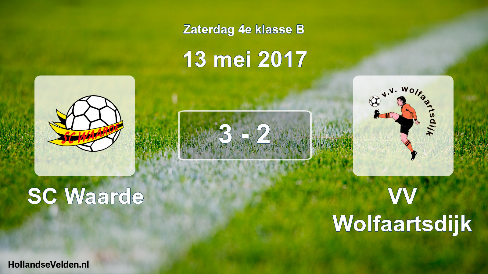 Total number of matches played: SC Waarde - VV Wolfaartsdijk 3 - 2 (13 May 2017)