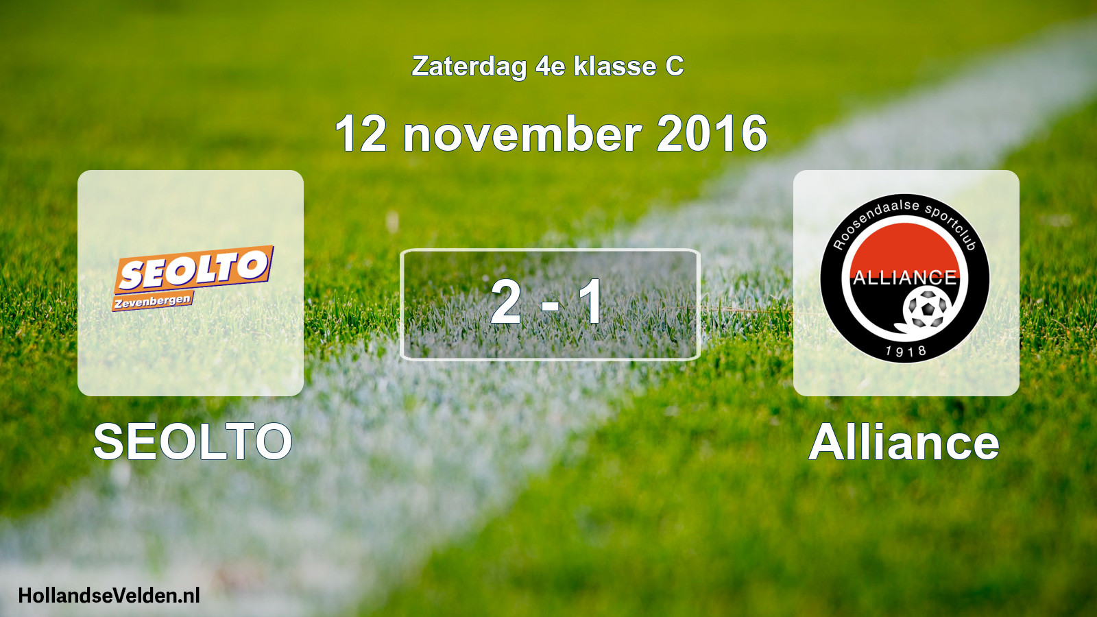 Total number of matches played: SEOLTO - Alliance 2 - 1 (12 November 2016)