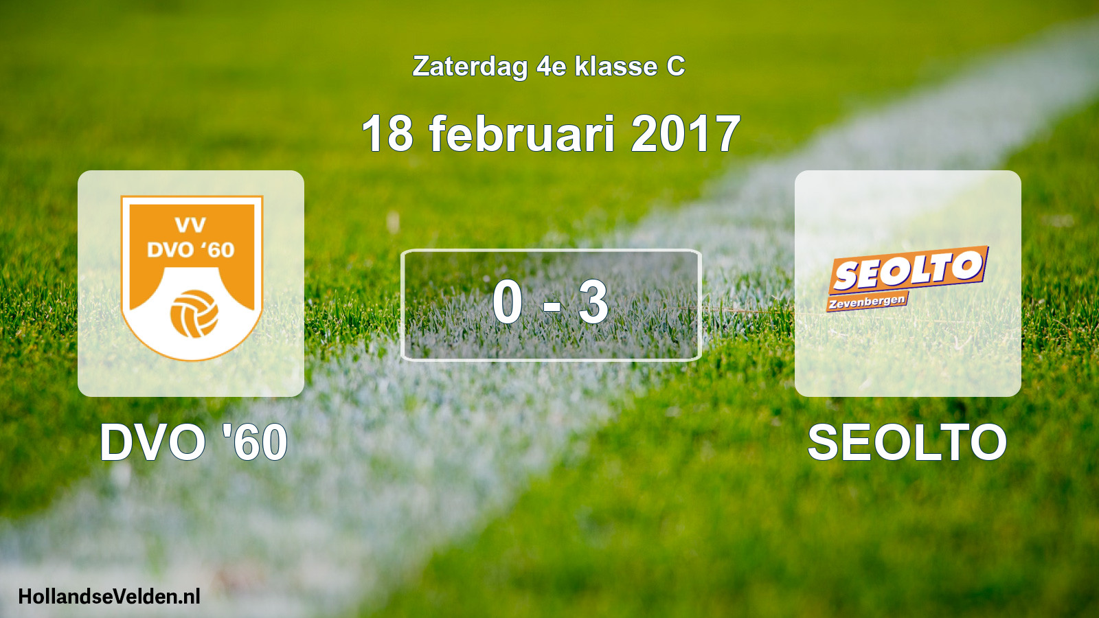 Total number of matches played: DVO '60 - SEOLTO 0 - 3 (18 February 2017)