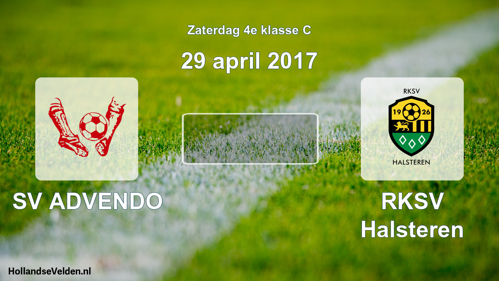 Scheduled Match: SV ADVENDO - RKSV Halsteren (29 April 2017)