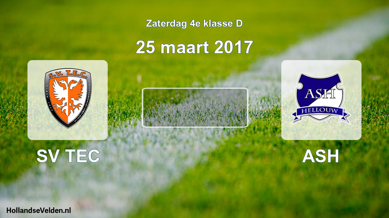 Scheduled Match: SV TEC - ASH (25 March 2017)