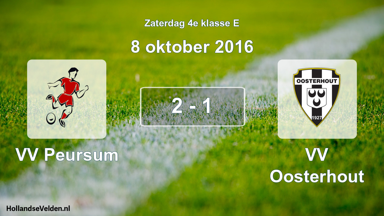 Total number of matches played: VV Peursum - VV Oosterhout 2 - 1 (8 October 2016)