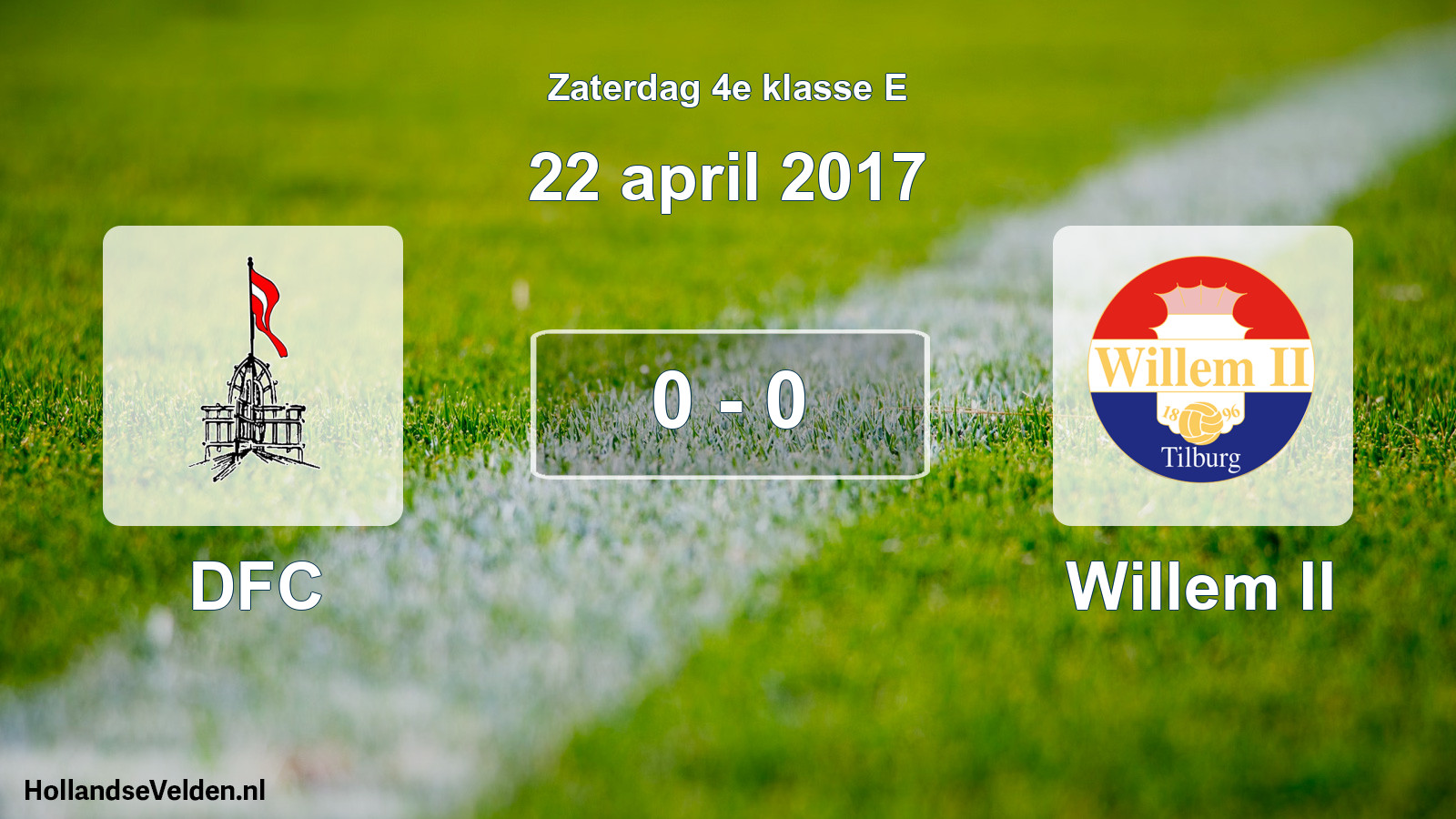 Total number of matches played: DFC - Willem II 0 - 0 (22 April 2017)
