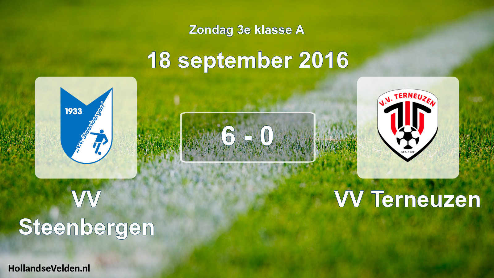 Total number of matches played: VV Steenbergen - VV Terneuzen 6 - 0 (18 September 2016)