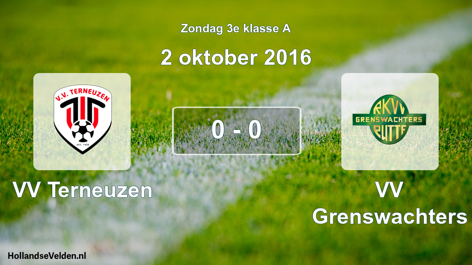 Total number of matches played: VV Terneuzen - VV Grenswachters 0 - 0 (2 October 2016)