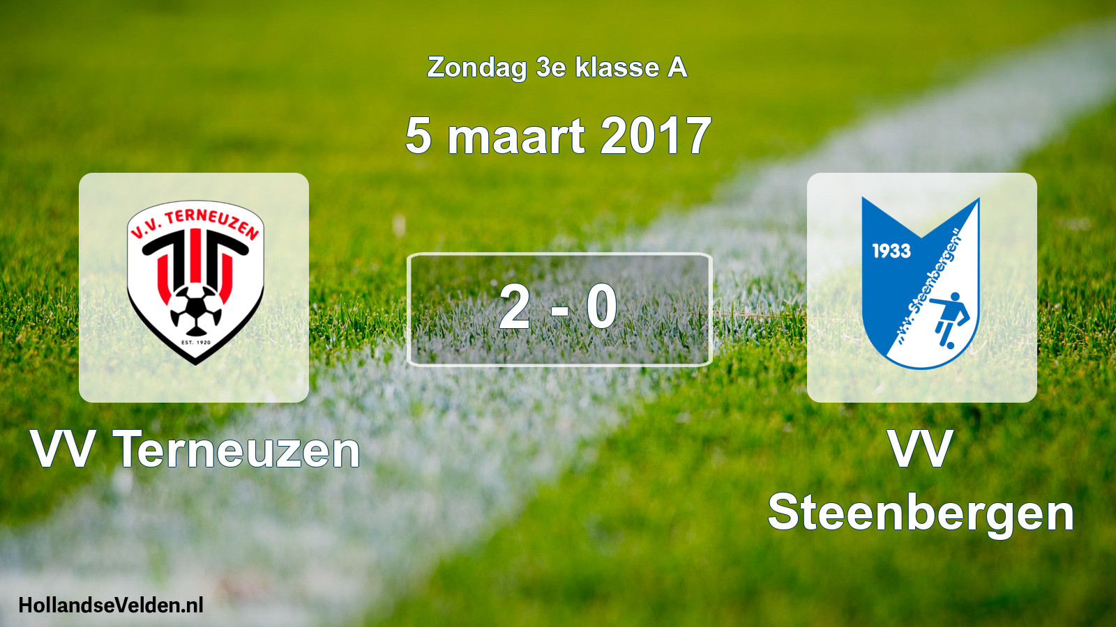Total number of matches played: VV Terneuzen - VV Steenbergen 2 - 0 (5 March 2017)