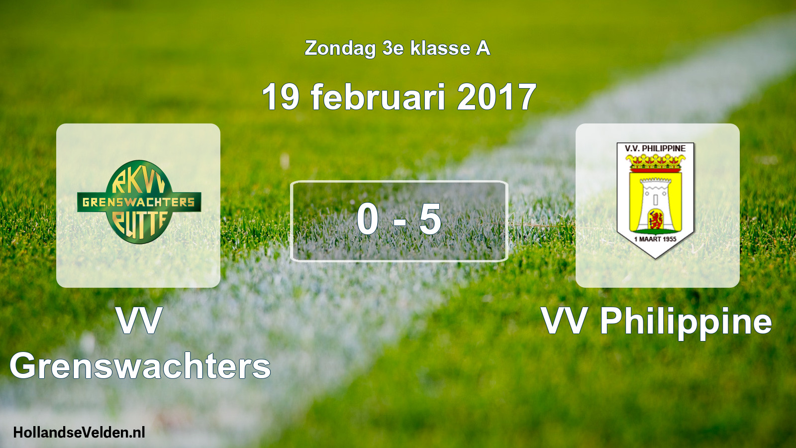 Total number of matches played: VV Grenswachters - VV Philippine 0 - 5 (19 February 2017)