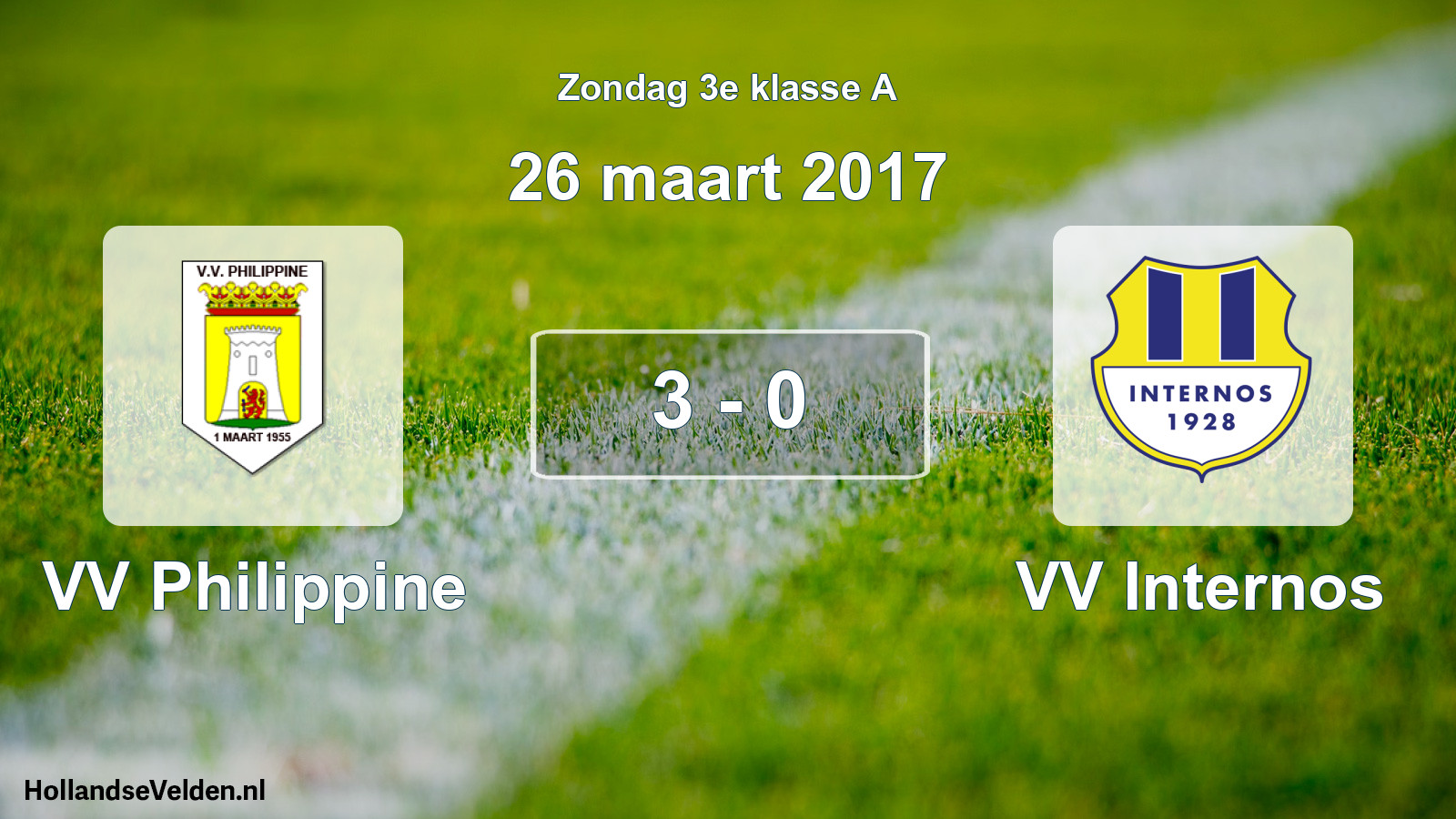 Total number of matches played: VV Philippine - VV Internos 3 - 0 (26 March 2017)