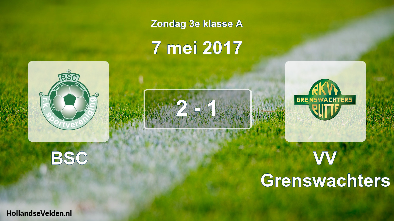 Total number of matches played: BSC - VV Grenswachters 2 - 1 (7 May 2017)