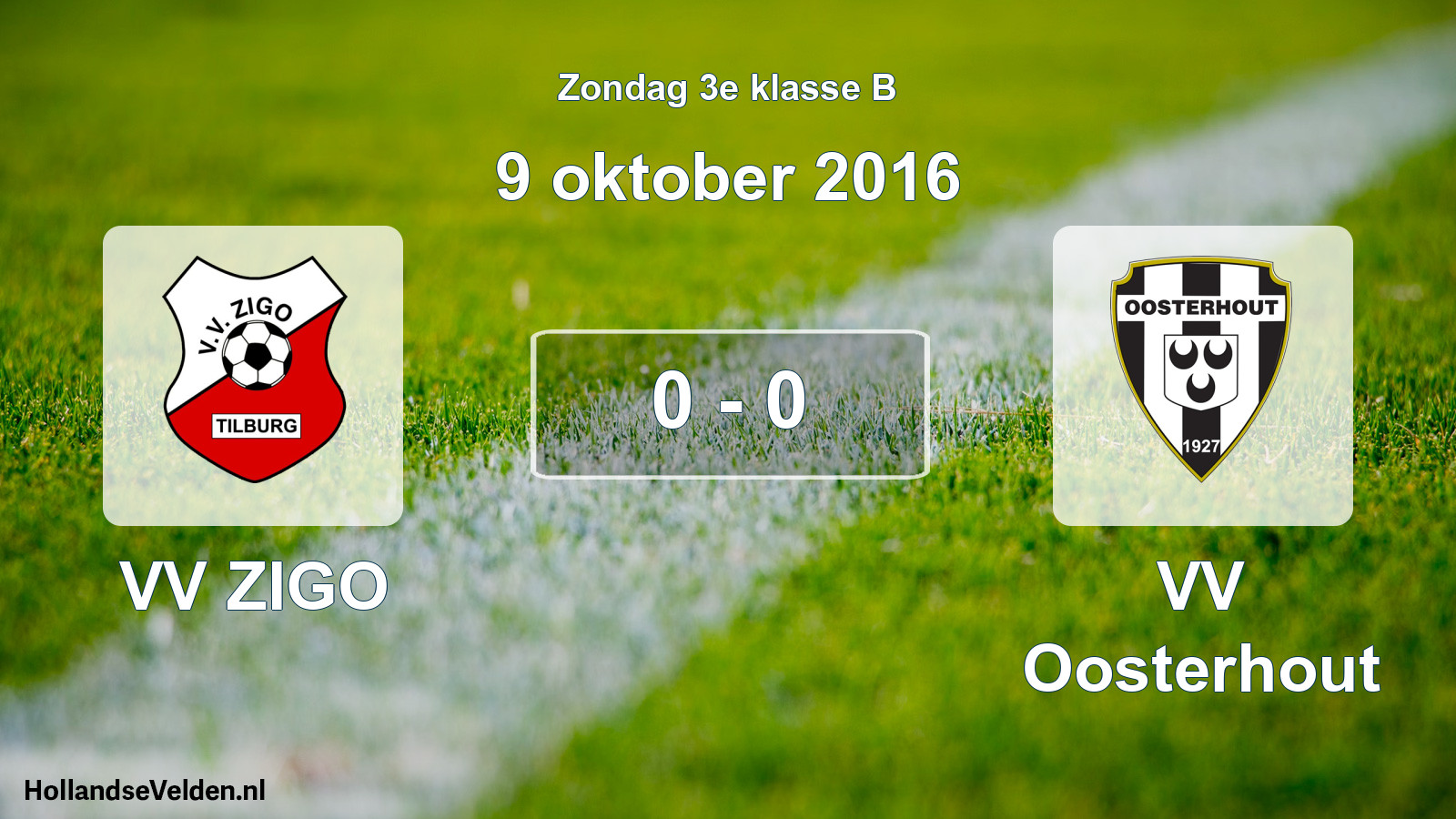 Total number of matches played: VV ZIGO - VV Oosterhout 0 - 0 (9 October 2016)