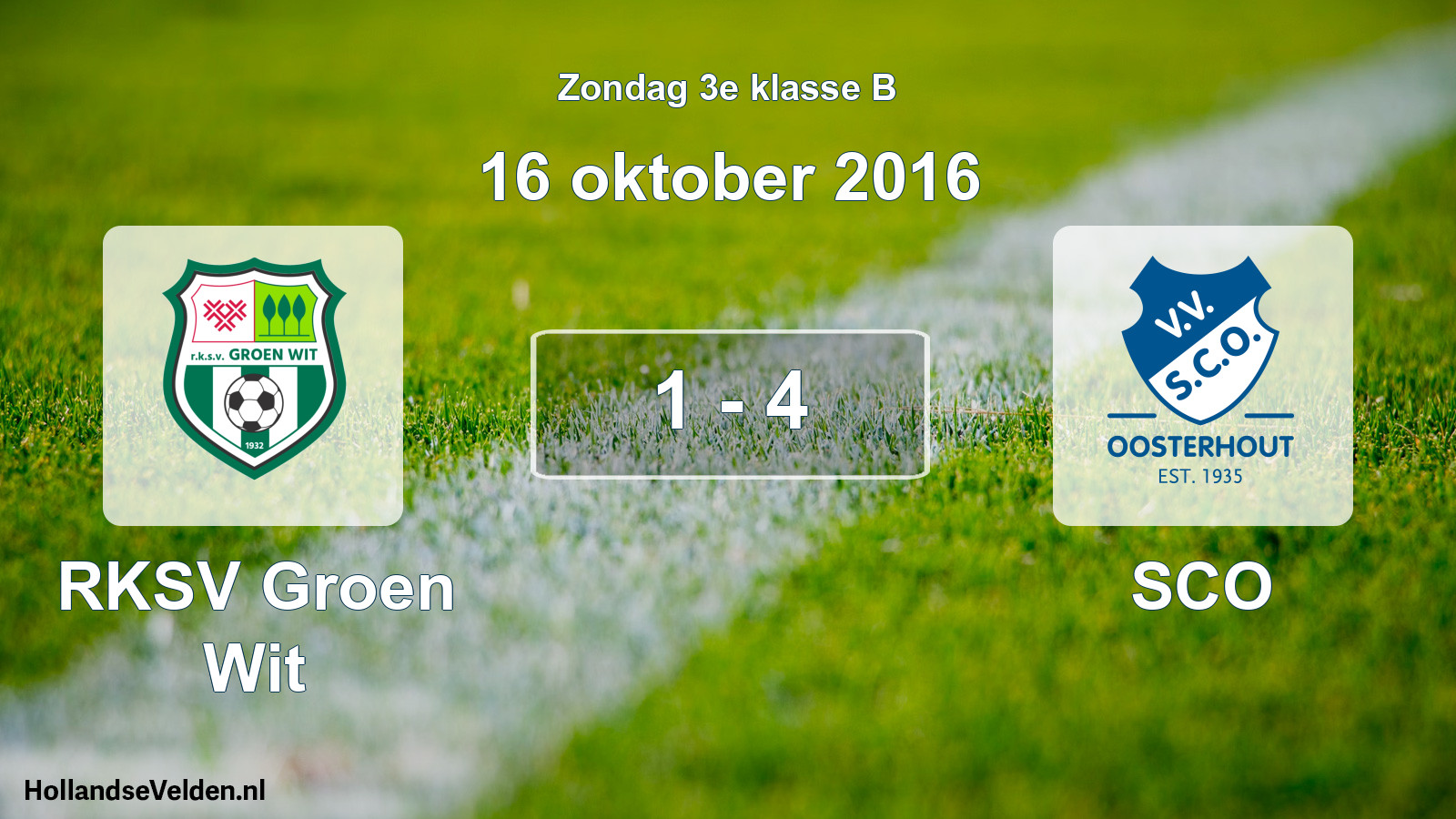 Total number of matches played: RKSV Groen Wit - SCO 1 - 4 (16 October 2016)