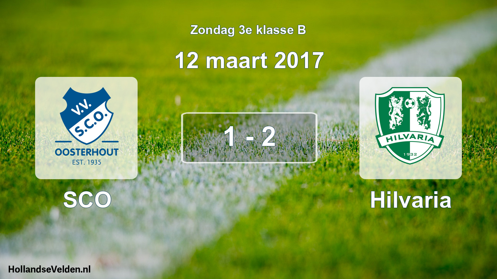 Total number of matches played: SCO - Hilvaria 1 - 2 (12 March 2017)