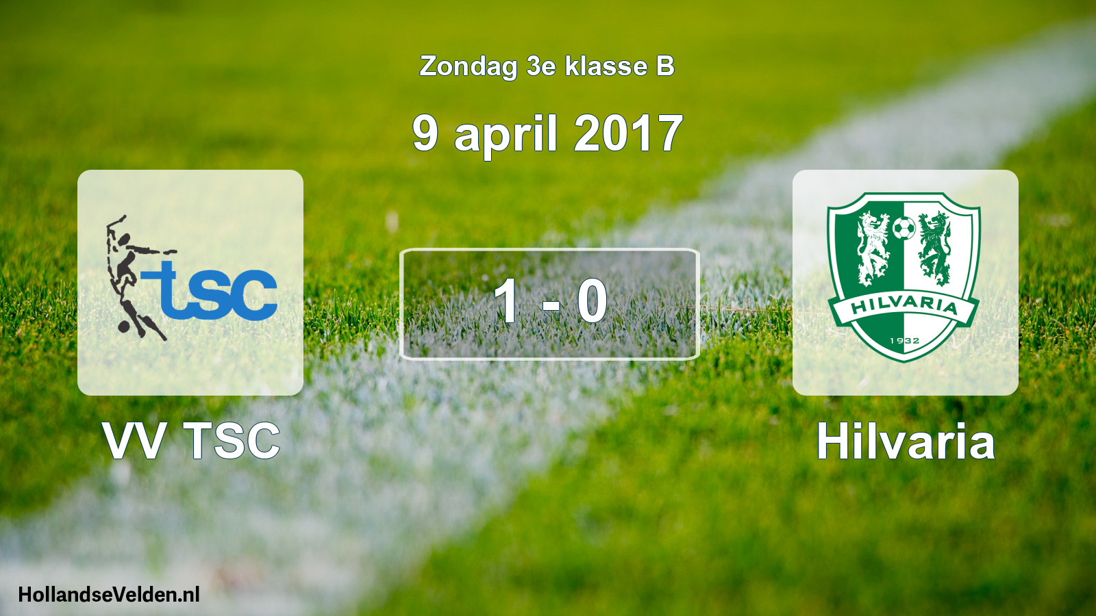 Total number of matches played: VV TSC - Hilvaria 1 - 0 (9 April 2017)