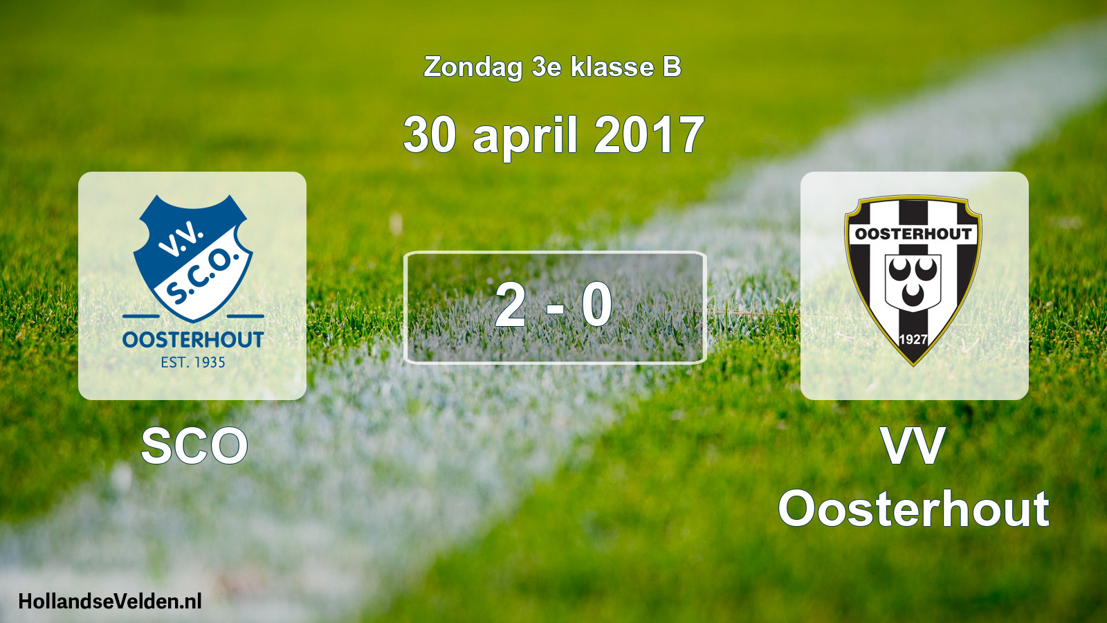 Total number of matches played: SCO - VV Oosterhout 2 - 0 (30 April 2017)