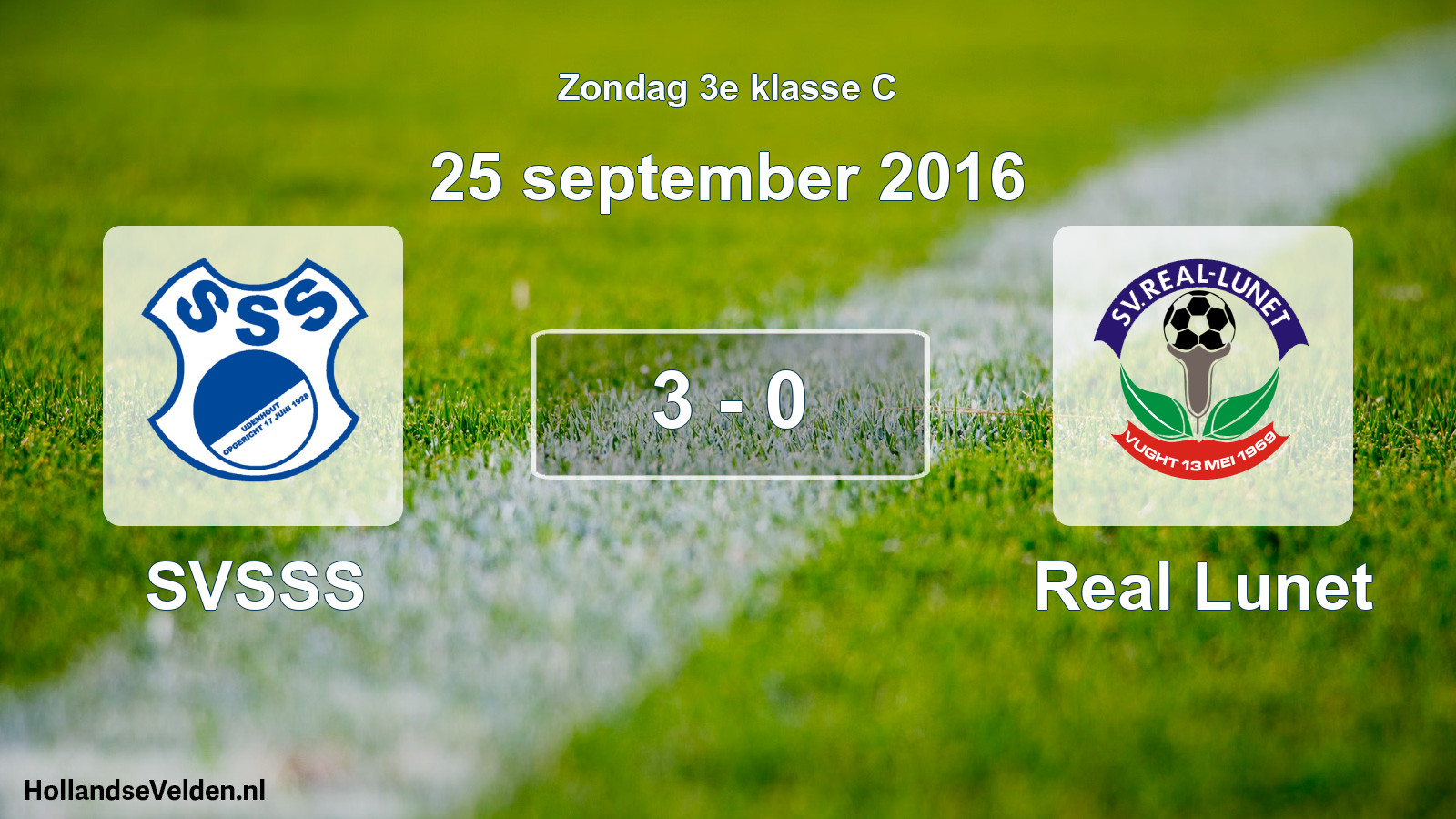 Total number of matches played: SVSSS - Real Lunet 3 - 0 (25 September 2016)