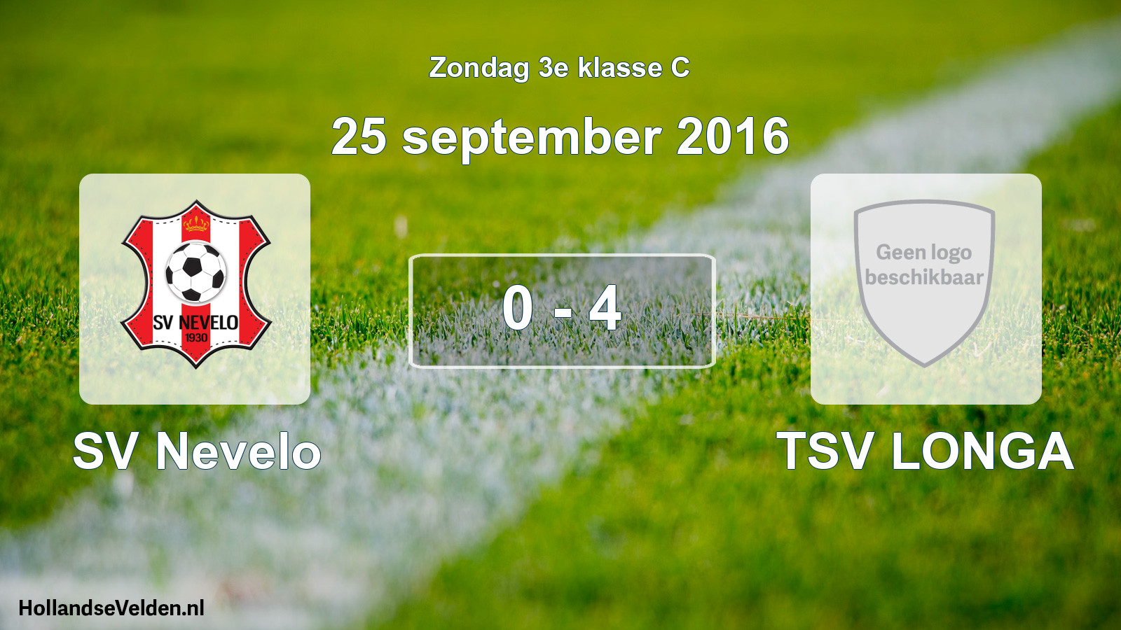 Total number of matches played: SV Nevelo - TSV LONGA 0 - 4 (25 September 2016)