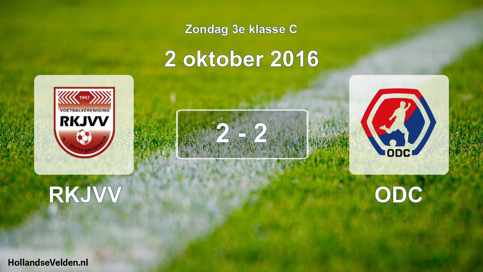 Total number of matches played: RKJVV - ODC 2 - 2 (2 October 2016)