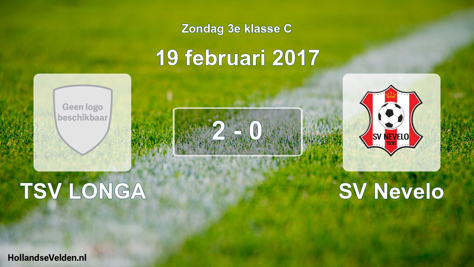 Total number of matches played: TSV LONGA - SV Nevelo 2 - 0 (19 February 2017)