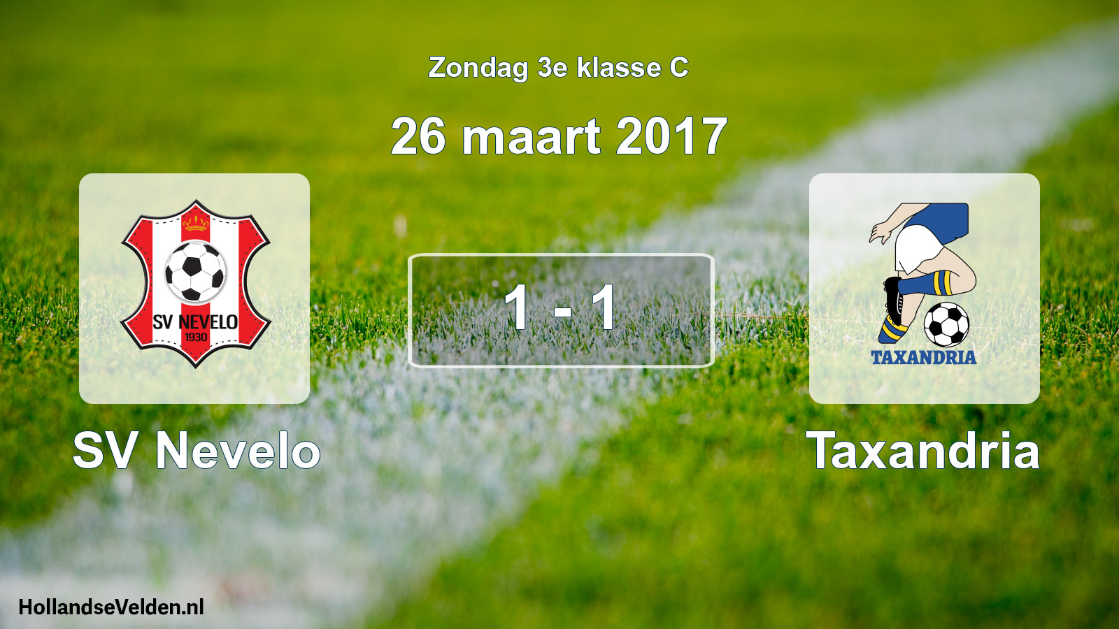Total number of matches played: SV Nevelo - Taxandria 1 - 1 (26 March 2017)