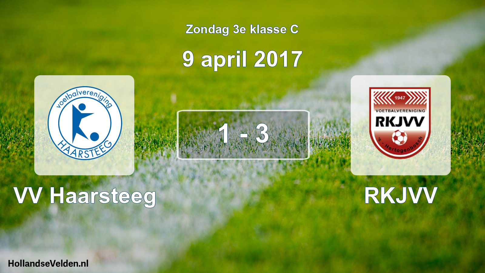 Total number of matches played: VV Haarsteeg - RKJVV 1 - 3 (9 April 2017)